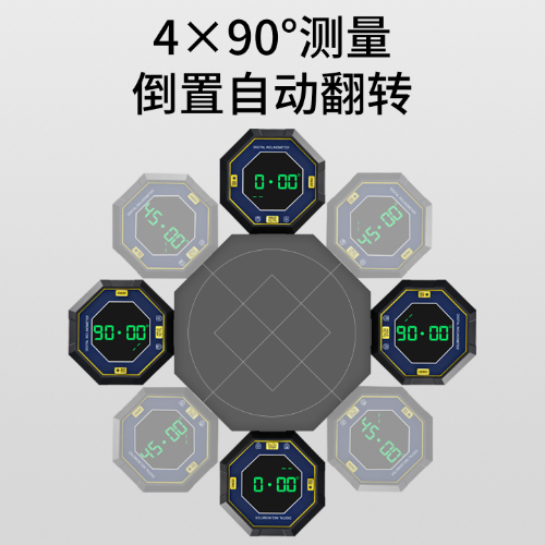 八边形数显激光倾角盒
