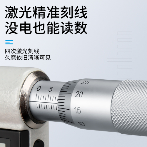 数显带刻线千分尺